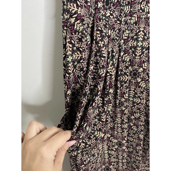 BCBGeneration Womens Black Sleeveless Knit Floral Casual Midi Dress Size M New - Picture 3 of 7